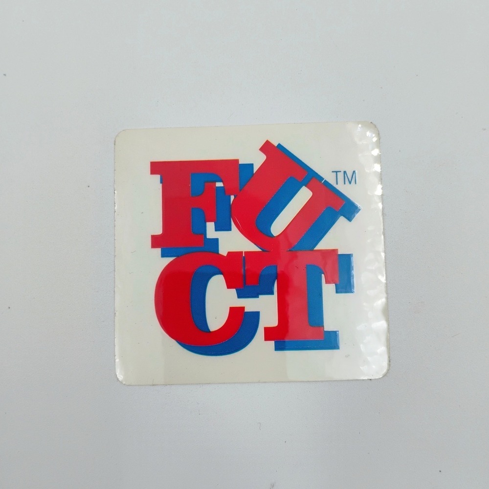 FUCT Clothing Sticker Vintage 1990's Skateboarding Streetwear Decal Decks Skate
